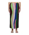 Gabriela Hearst Fatima Crochted Cashmere Midi Skirt In Multicolor