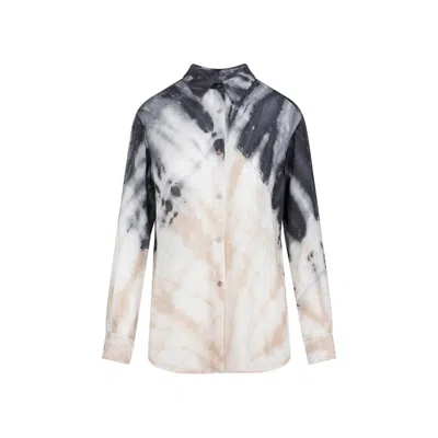 Gabriela Hearst Ferrara Tie-dye Shirt In Beige