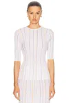Gabriela Hearst Fitz Short Sleeve Top