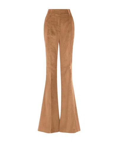 Gabriela Hearst Flared Casual Trousers In Brown