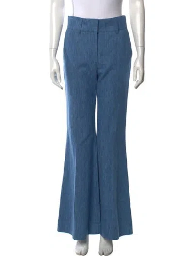 Pre-owned Gabriela Hearst Flared Pants In Blue