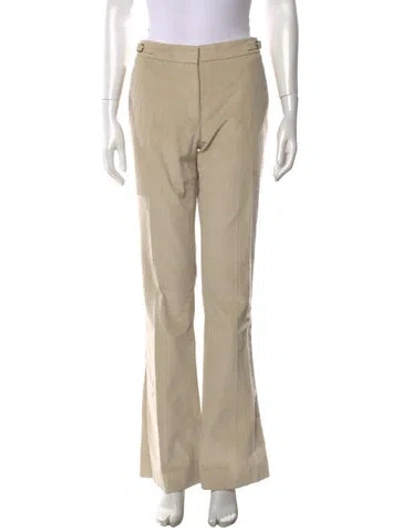 Pre-owned Gabriela Hearst Flared Pants In Neutral