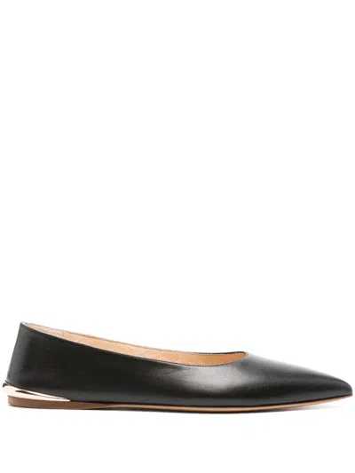 Gabriela Hearst Fleur Leather Ballet Flats In Black
