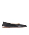 Gabriela Hearst Fleur Leather Ballet Flats In Black