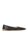 Gabriela Hearst Fleur Leather Ballet Flats In Black