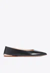 Gabriela Hearst Fleur Leather Ballet Flats In Black