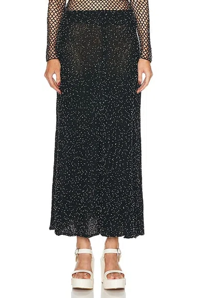 Gabriela Hearst Floris Skirt In Black & White Beads