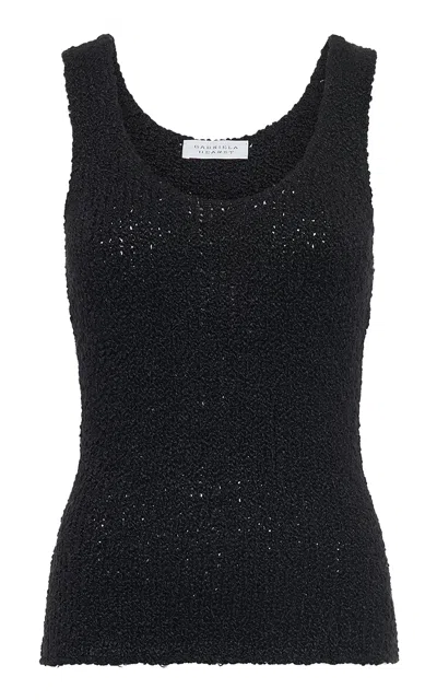 Gabriela Hearst Flynn Knit Silk Tank Top In Black