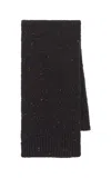 Gabriela Hearst Fokestone Knit Scarf In Charcoal Multi Speckled Aran Cashmere In Black