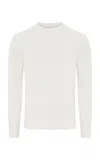 Gabriela Hearst Francesco Knit Sweater In Ivory Cashmere In White