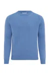 Gabriela Hearst Francesco Knit Sweater In Light Blue Denim Cashmere In Light Blue Denim