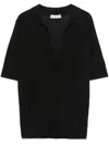Gabriela Hearst Frank Polo Top In Black