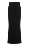 Gabriela Hearst Frea Knit Silk Maxi Skirt In Black
