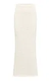 Gabriela Hearst Frea Knit Silk Maxi Skirt In Ivory