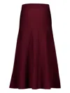 Gabriela Hearst Freddie Knitted Midi Skirt In Red