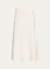 Gabriela Hearst Freddie Wool Blend Knit Midi Skirt In Ivory