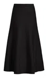 GABRIELA HEARST FREDDIE KNIT SKIRT IN BLACK CASHMERE WOOL