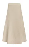 Gabriela Hearst Freddie Skirt In Oatmeal Cashmere Wool In Oatmeal