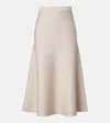 Gabriela Hearst Freddie Wool, Cashmere, And Silk Midi Skirt