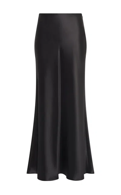 Gabriela Hearst Frei Maxi Skirt In Black Silk Satin