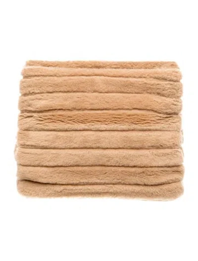 Pre-owned Gabriela Hearst Fur Clutch In Neutrals