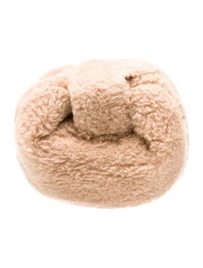 Pre-owned Gabriela Hearst Fur Minaudière In Neutral