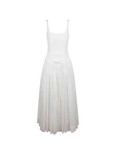 Gabriela Hearst Gabriela Ruffled Midi Dress In White