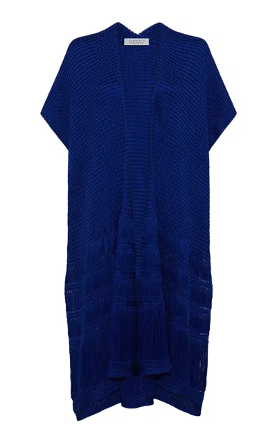 Gabriela Hearst Gala Runa Silk Wrap In Blue