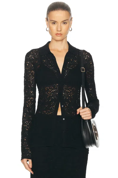 Gabriela Hearst Gascoine Shirt In Black