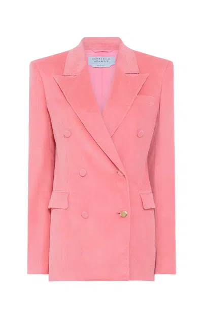 Gabriela Hearst Gavin Blazer In Rosa Sea Island Cotton Corduroy