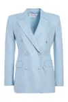 Gabriela Hearst Gavin Blazer 42 In Stone Blue