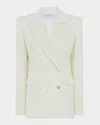 Gabriela Hearst Gavin Double-breasted Corduroy Blazer In Ivory
