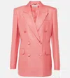 Gabriela Hearst Gavin Silk And Wool Blazer In Pink