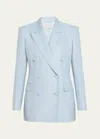 Gabriela Hearst Gavin Blazer 42 In Stone Blue