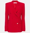 Gabriela Hearst Gavin Double-breasted Wool Blazer In Scarlet Red