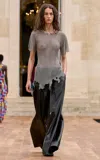 Gabriela Hearst Gelos Leather Wide-leg Pants In Black