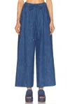 Gabriela Hearst Gelos High-rise Cotton And Linen Wide-leg Pants