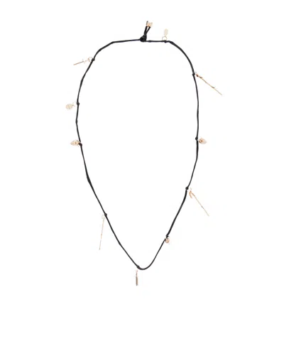 Gabriela Hearst Gold-tone Cord Necklace In White