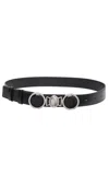 Gabriela Hearst Grange Stone Belt In Black Leather In Black