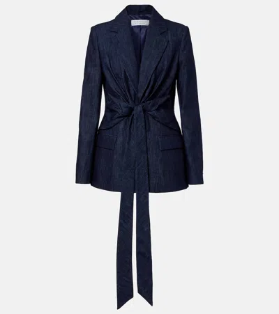 Gabriela Hearst Grant Denim Blazer In Blue