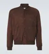 Gabriela Hearst Greg Suede Bomber Jacket In Brown