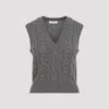 Gabriela Hearst Selsey Cashmere Sweater Vest In Grey