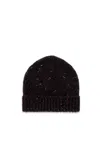 Gabriela Hearst Hailsham Knit Hat In Charcoal Multi Speckle Cashmere In Multi