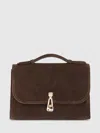 Gabriela Hearst Small Leonora Top-handle Clasp Bag In Brown