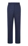 Gabriela Hearst Harold Trouser In Navy Wool Cashmere Flannel In Blue