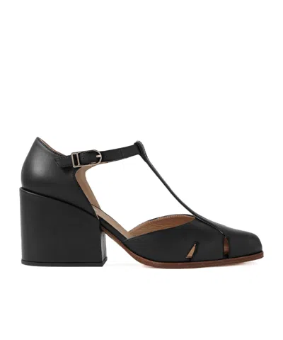 Gabriela Hearst Hawes Chunky Heeled Mary Jane Shoes In Black