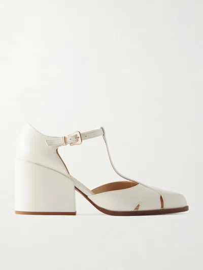 Gabriela Hearst Hawes Leather Pumps In White
