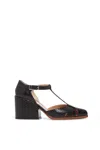 Gabriela Hearst Hawes Heel Pump In Black Leather In Black