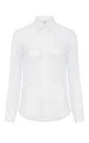Gabriela Hearst Henri Blouse In Ivory Multi Speckle Silk Georgette In Ivory Multi