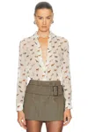 Gabriela Hearst Henri Blouse In Neutral